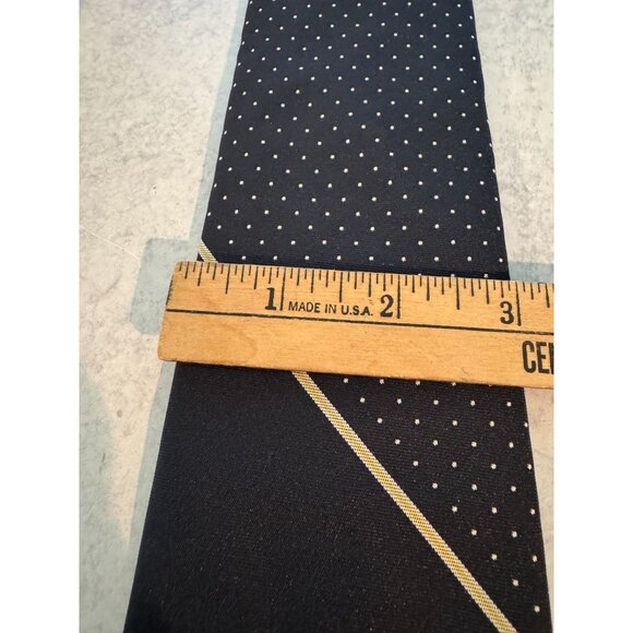 Vintage Penn State Necktie – Classic Navy with Polka Dot &‎ Stripe Detail - Picture 3 of 7